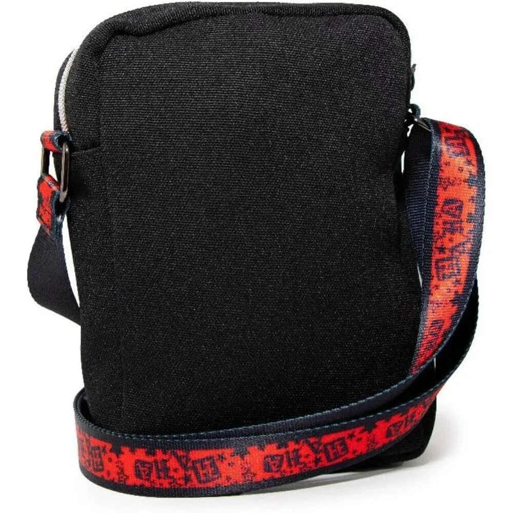 Unisex Canvas Crossbody Bag 8x6.5x2 Inches Zipper, Stylish DC Comics Design